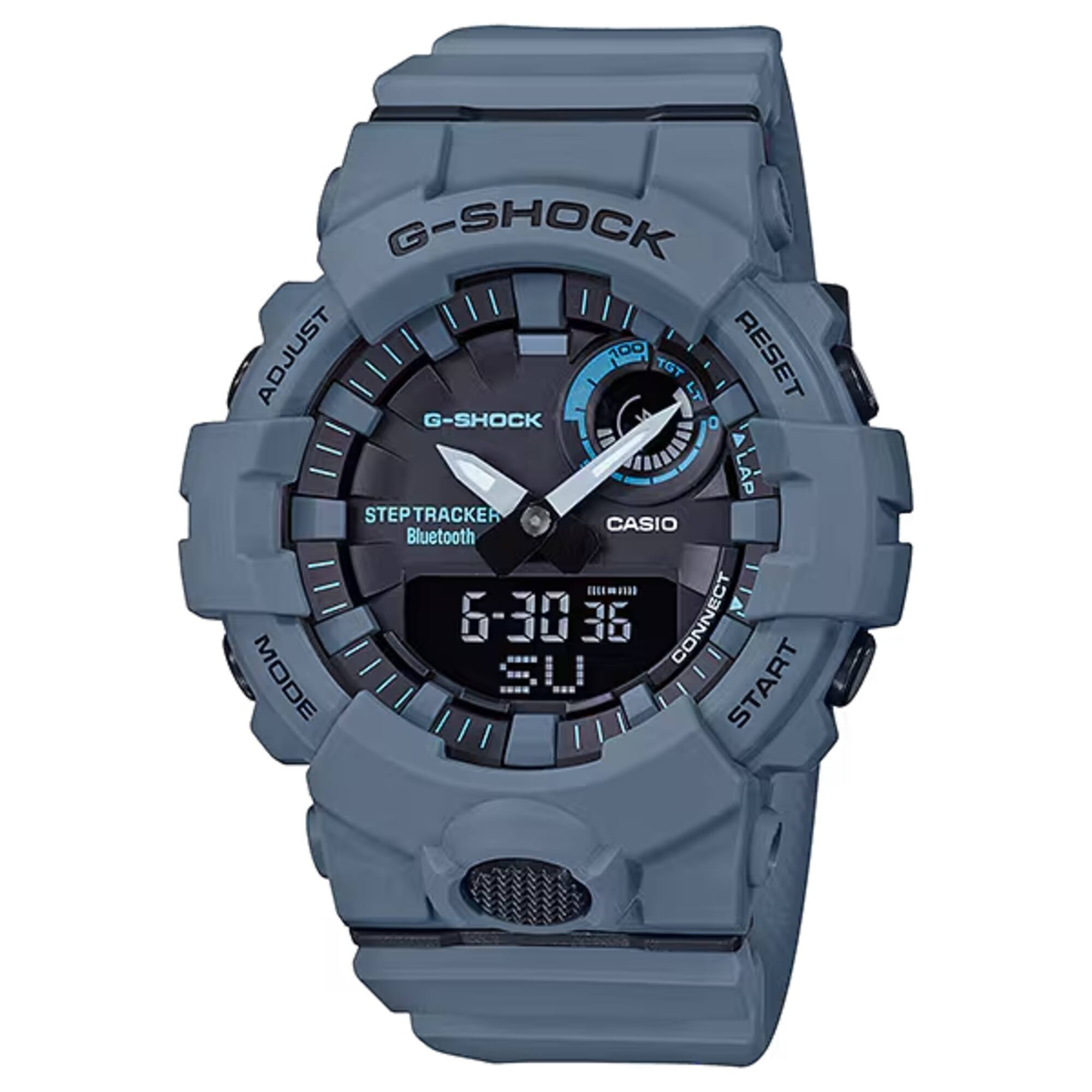 G-SHOCK  
ADJUST 100 RESET  
G-SHOCK  
STEP TRACKER  
Bluetooth  
6-3036  
CONNECT MODE  
SU  
START