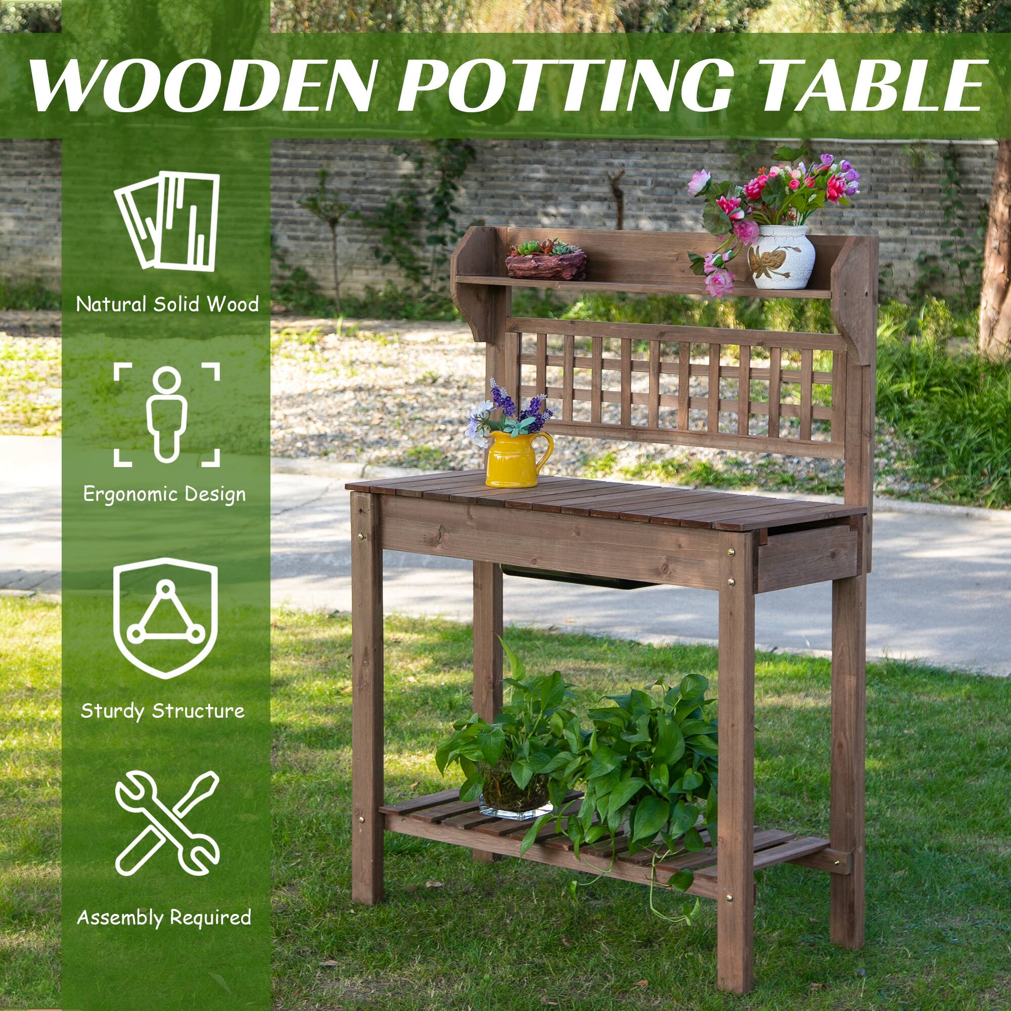 WOODEN POTTING TABLE
Natural Solid Wood
Ergonomic Design
Sturdy Structure
Assembly Required