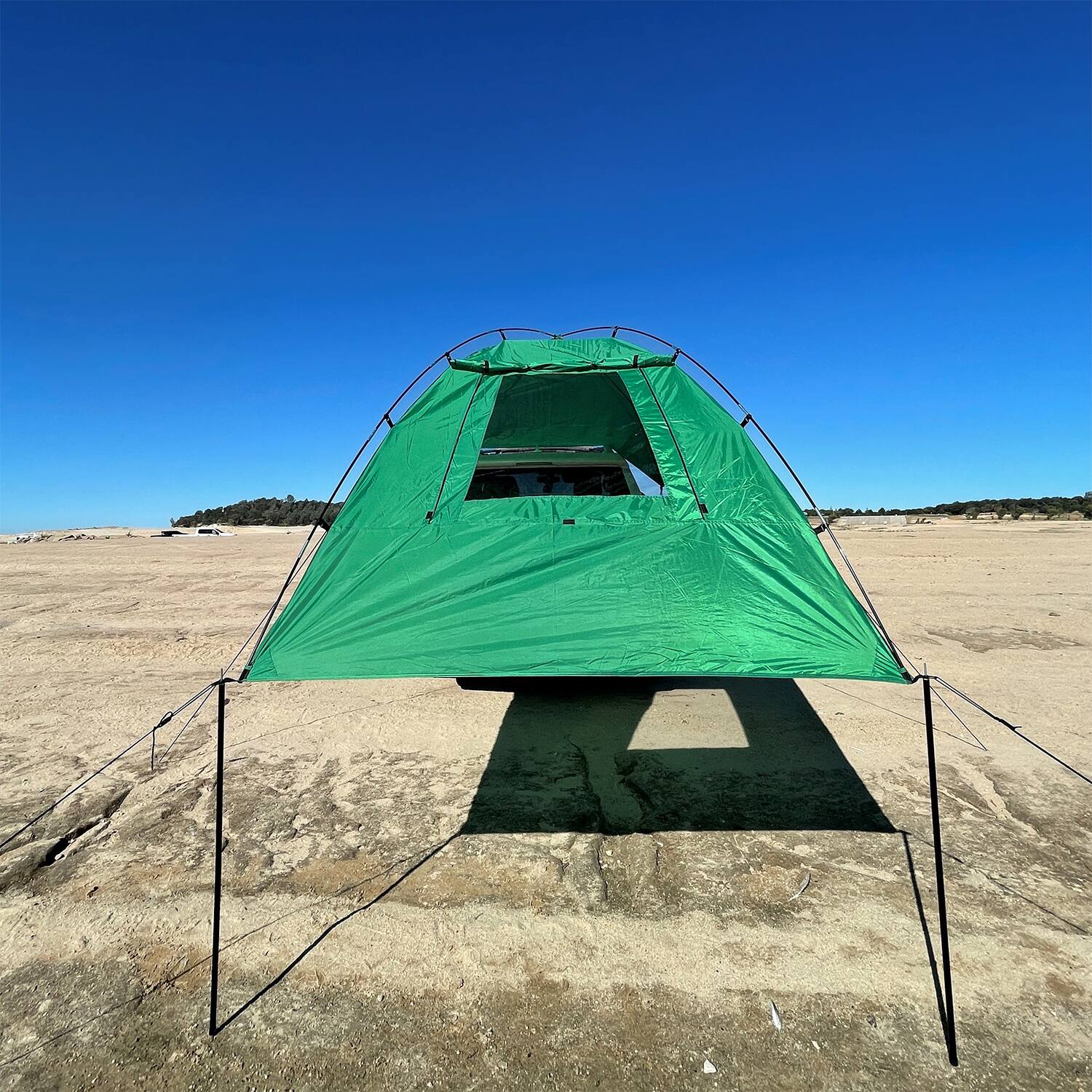 Alt View 5. Kamp-Rite - Kamp-Rite Outdoor Shade Camping Awning for SUV Sport Vehicle & Carry Bag, Green - Green.
