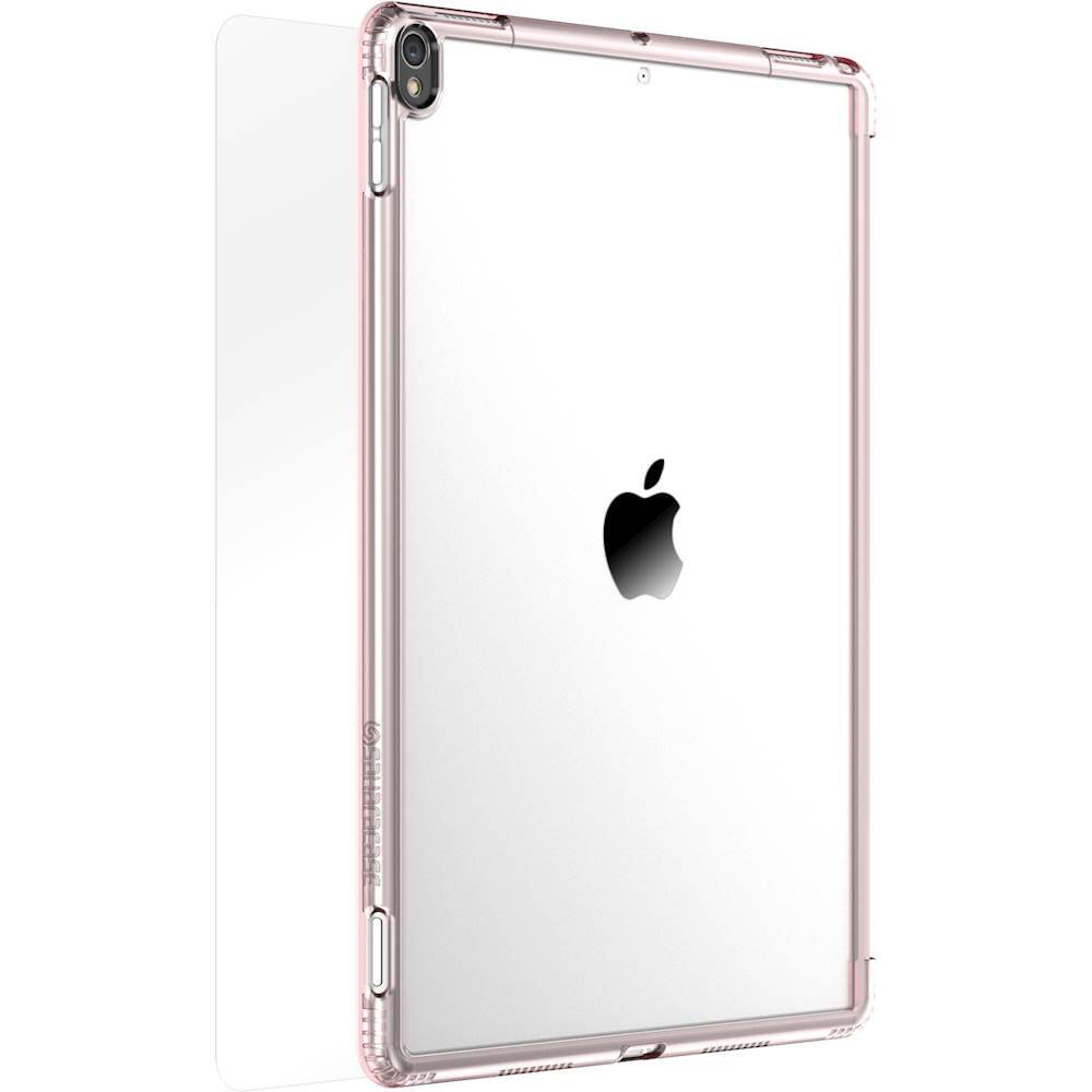Alt View 14. SaharaCase - Clear Case with Glass Screen Protector for Apple iPad Pro 10.5" and iPad Air 10.5" (2019) - Clear Rose Gold.
