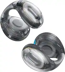 Front. Soundcore - Soundcore - by Anker C40i Open-Ear Cip-On Earbud Headphones -Clarity Black - Clarity Black.
