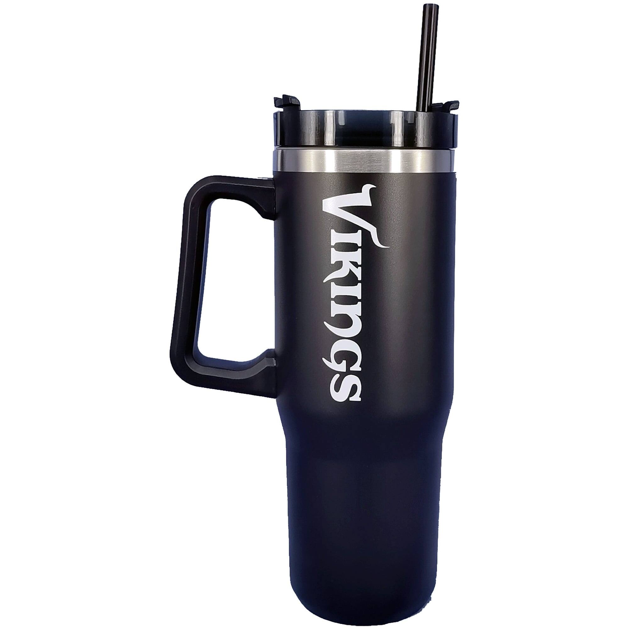 Alt View 2. Pegasus - Minnesota Vikings 60" x 70" Logo Blanket and 30oz Stainless Steel Tumbler Combo - Multicolor.