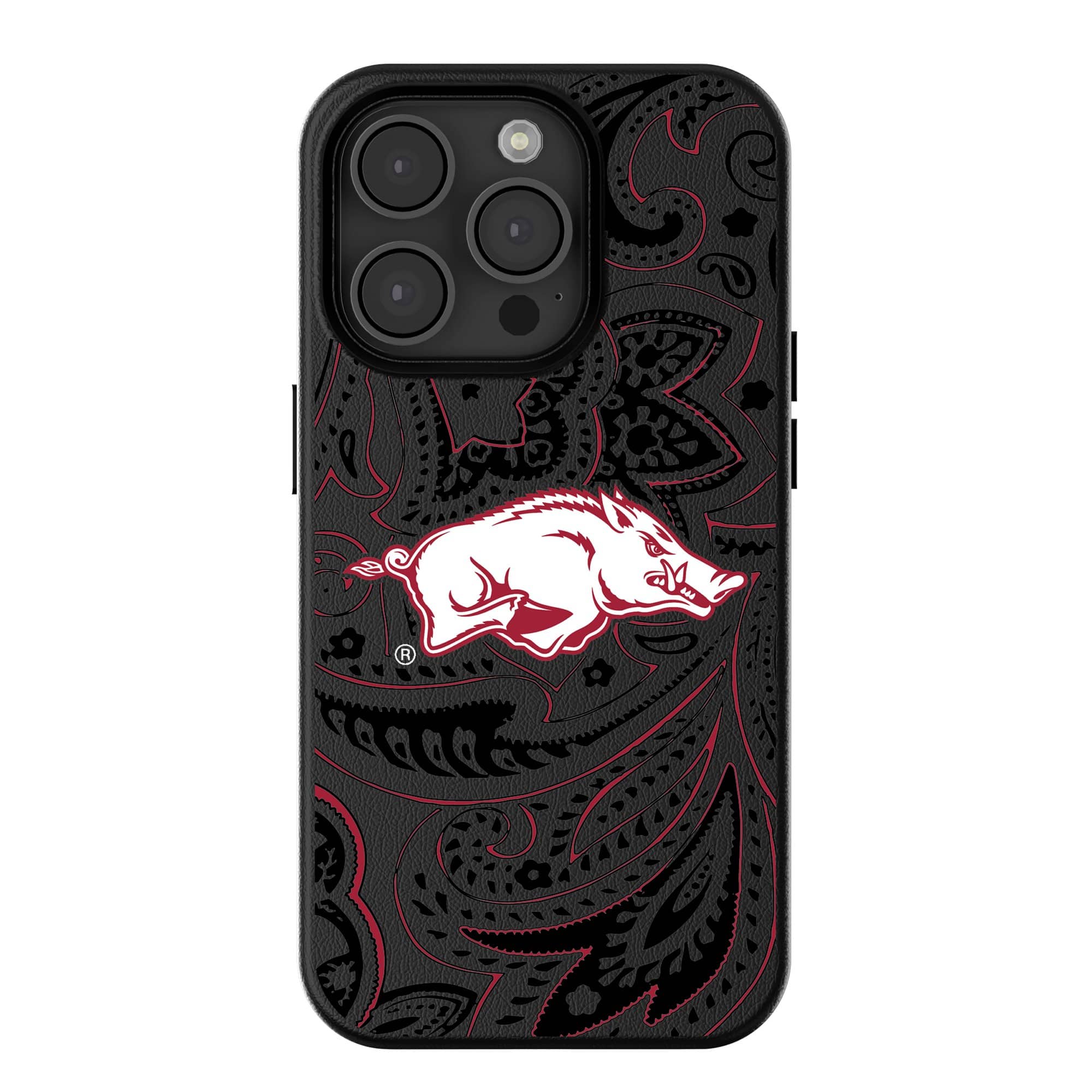 Keyscaper - NCAA - Arkansas Razorbacks Paisley iPhone Magnetic Bump Case - 16 - Black price history on PriceWatchPro