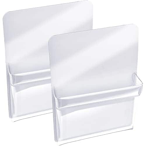 Vulpecula Spade - 2 Pieces Magnetic Pencil Holder Plastic Cup Pencil Holders Storage Pocket for Refrigerator Whiteboard Pens Markers