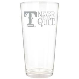 Great American Products - Texas Rangers Etched 16oz. Rally Cry Pint Glass - Multicolor