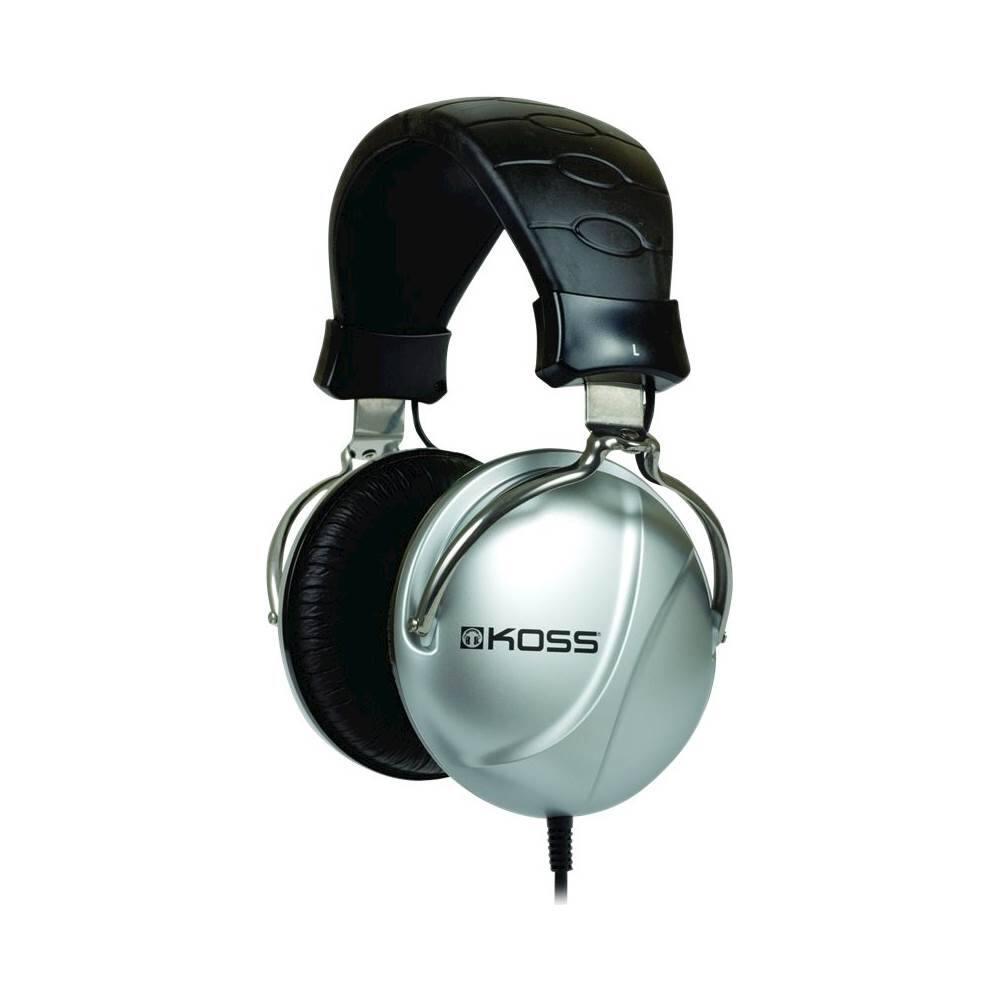 Front. Koss - TD 85 Wired Over-the-Ear Headphones - Silver, Black.