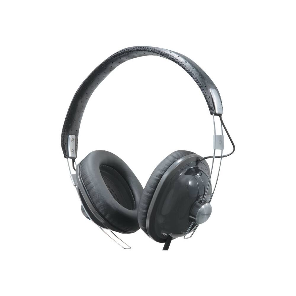 Front. Panasonic - Over-the-Ear Headphones - Black.
