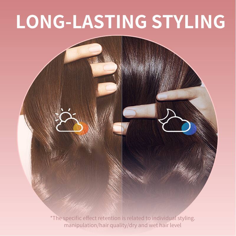 LONG-LASTING STYLING

*The specific effect retention is related to individual styling, manipulation/hair quality/dry and wet hair level
