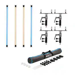 NANLITE - PavoTube II 30C 4' LED Tube 4-Light Kit Bundle with Pavotube Holder