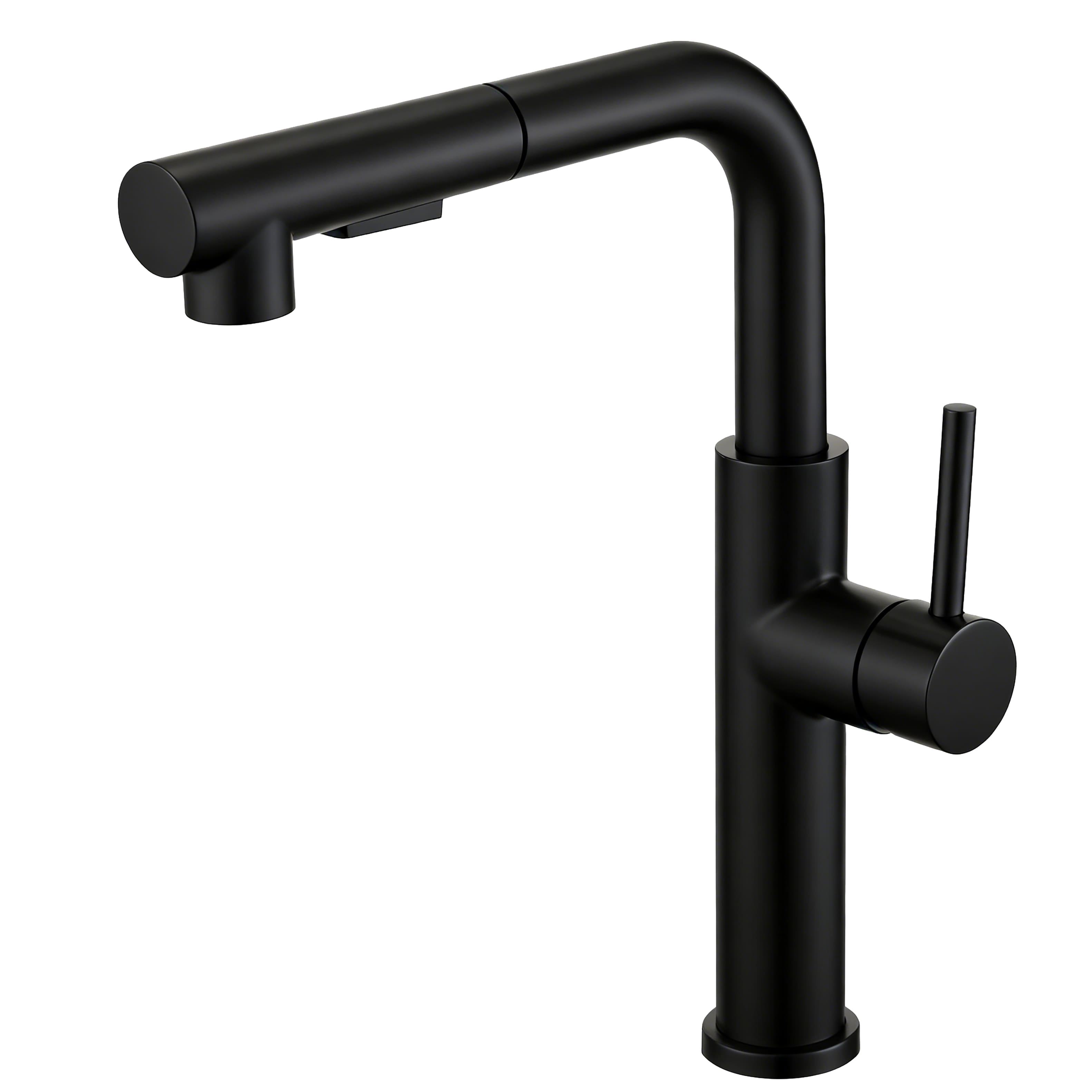 Bothwa Home- Aqueduct 13.2- Inch Kitchen Faucet- Matte Black