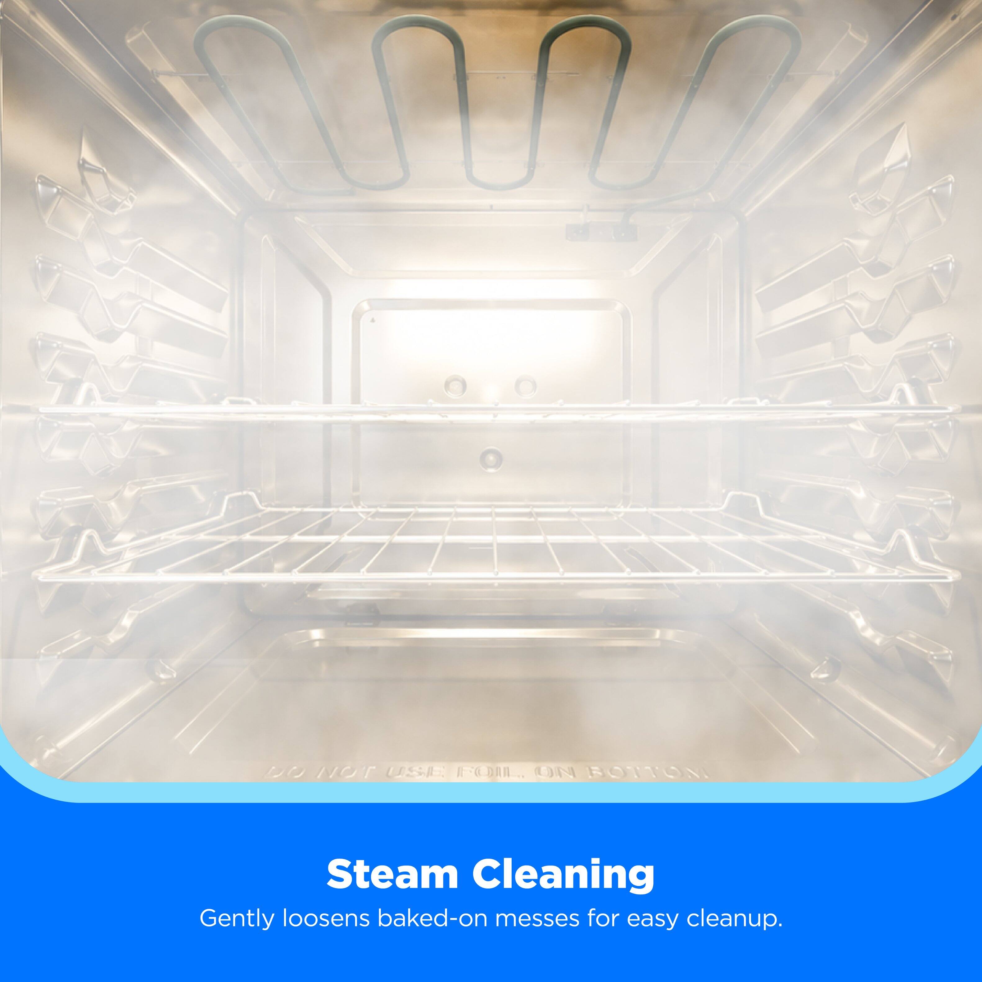 NOT USE FOIL... ON BOTTOM

Steam Cleaning
Gently loosens baked-on messes for easy cleanup.