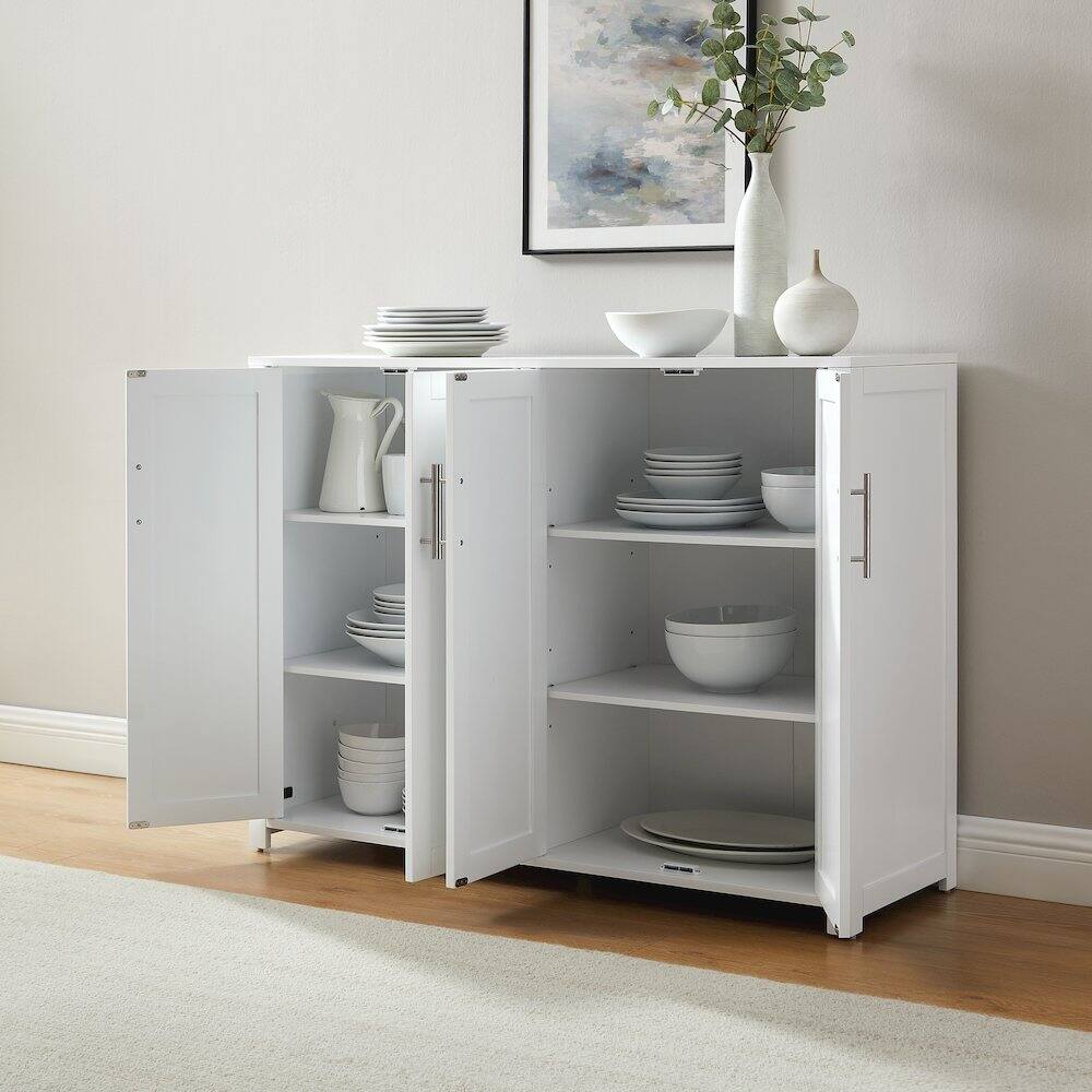 Alt View 9. Crosley Furniture - Savannah Sideboard - White.