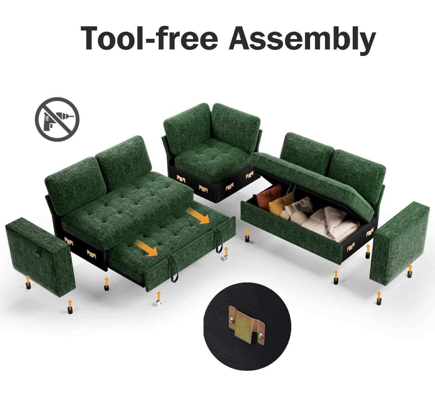 Tool-free Assembly