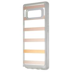 Front. OtterBox - OtterBox Symmetry Case for Samsung Galaxy Note8 - Inside the Lines (Stripes) - Clear.
