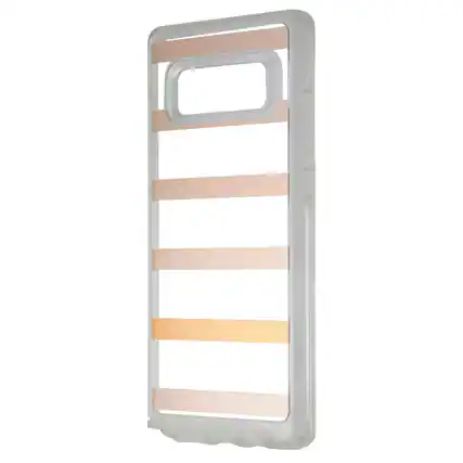 Front. OtterBox - OtterBox Symmetry Case for Samsung Galaxy Note8 - Inside the Lines (Stripes) - Clear.