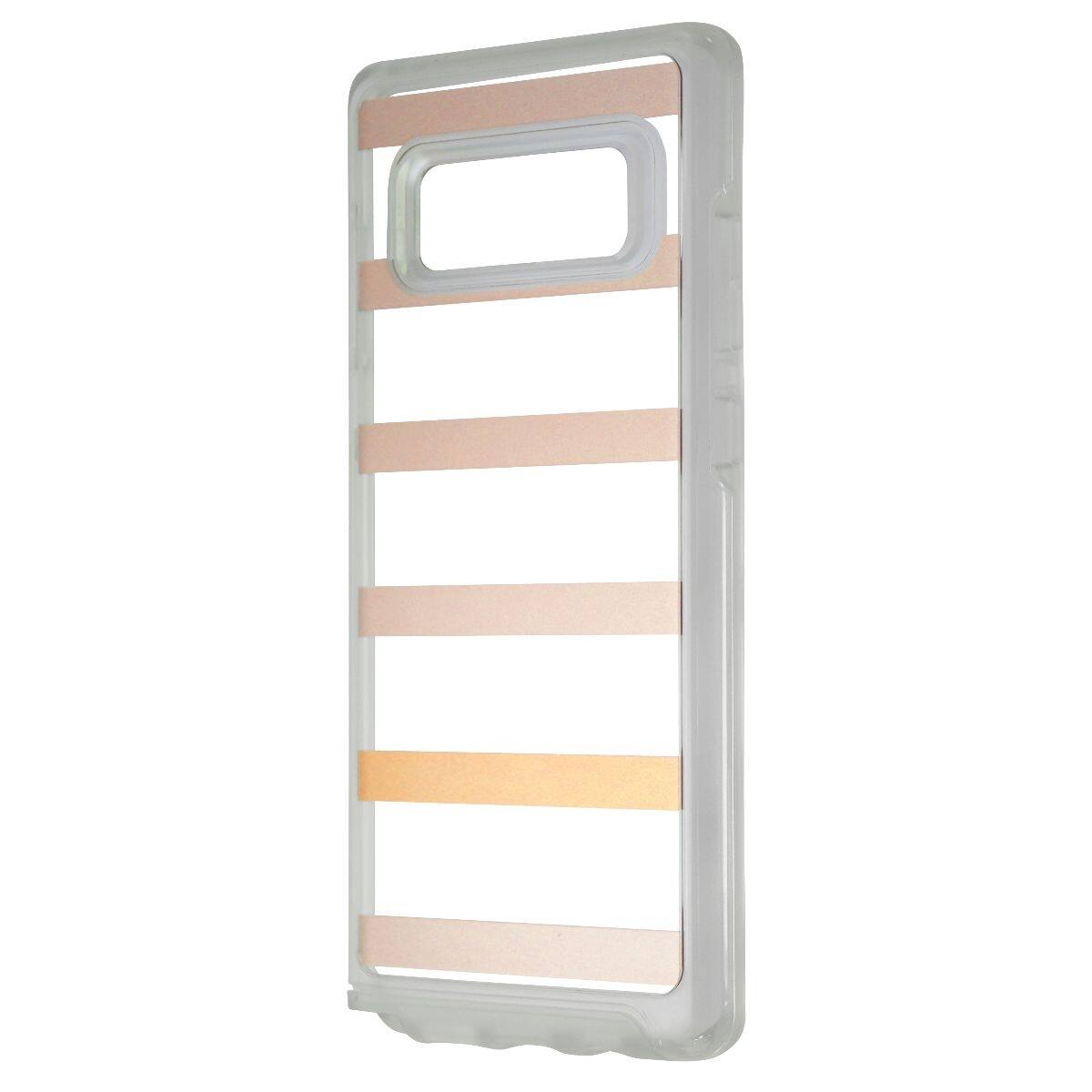 Front. OtterBox - OtterBox Symmetry Case for Samsung Galaxy Note8 - Inside the Lines (Stripes) - Clear.