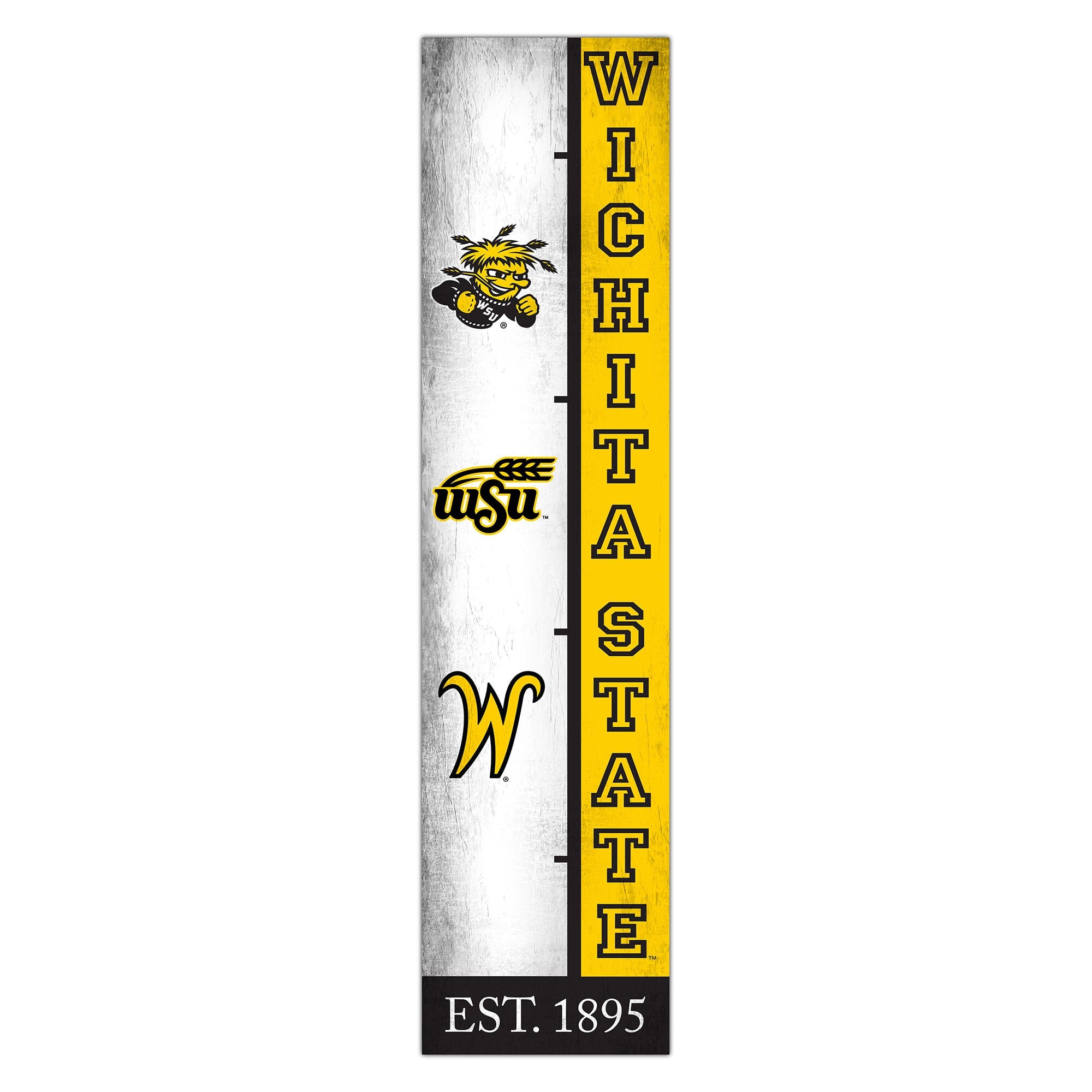 Fan Creations - Wichita State Shockers 6" x 24" Progression Wood Sign - Multicolor