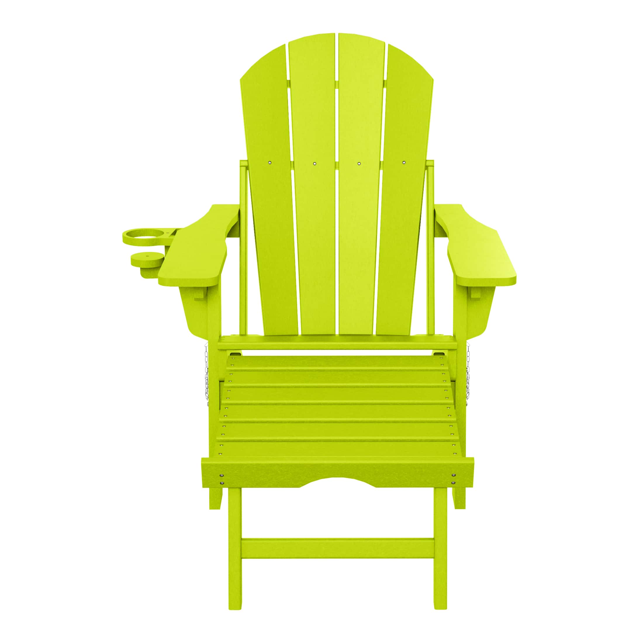 WestinTrends - Malibu Folding Adjustable Adirondack Chair with Retractable Ottoman and Cup Holder - Lime price history on PriceWatchPro