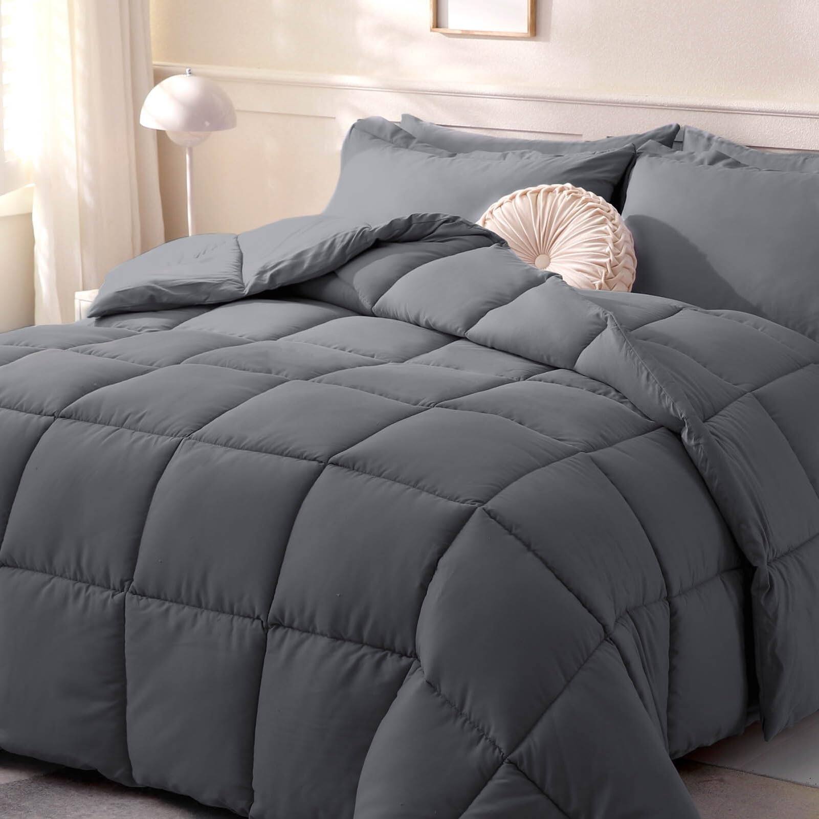 Dark Grey-California King-Lightweight Comforter
