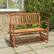 Alt View 1. Costway - Patio Glider Loveseat Chair Swing Rocking Bench with Slatted Seat & Curved Backrest - Natural.
