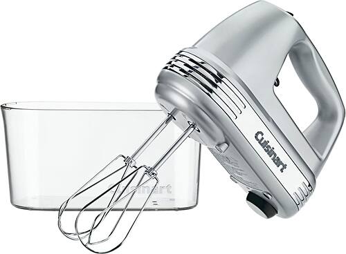 Angle. Cuisinart - Power Advantage PLUS 9 Speed Hand Mixer - Brushed Chrome.