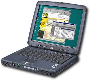 Angle Standard. Hewlett-Packard - Pavilion Notebook with Intel® Pentium® III Processor 600MHz.