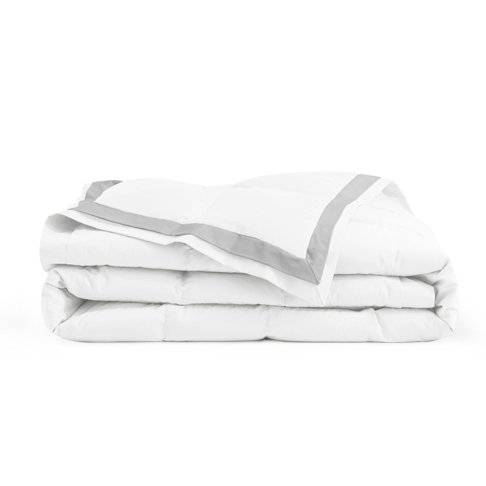 Back. Puredown - Puredown Luxurious Lightweight Cooling Down Blanket Summer Breathable Comforter for Hot Sleeper, White, 106" x 90" - White.