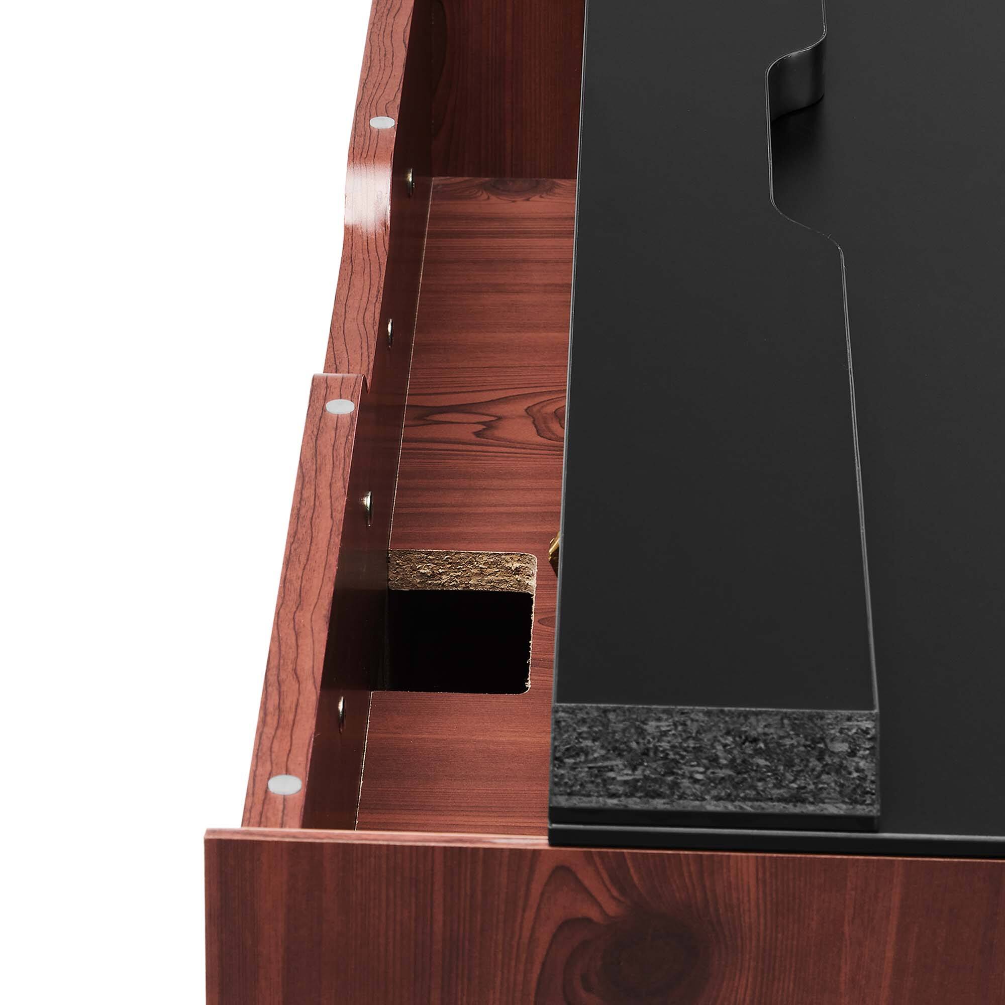 Alt View 5. Modway - Kinetic 38" Wall-Mount Office Desk by Modway - Black Cherry.