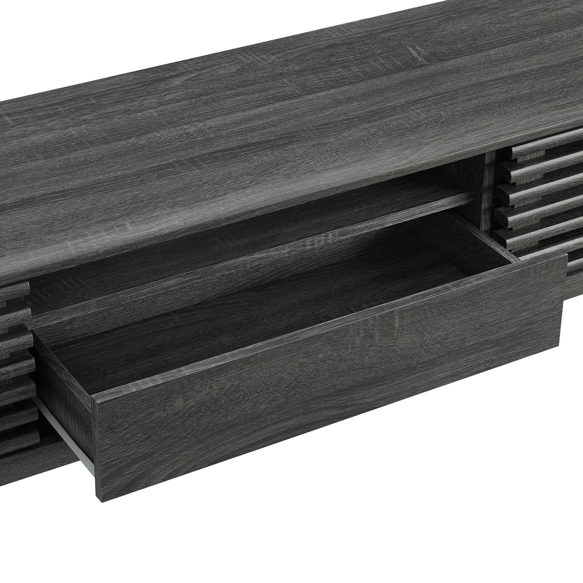 Angle. Modway - Render 70" TV Stand by Modway - Charcoal.