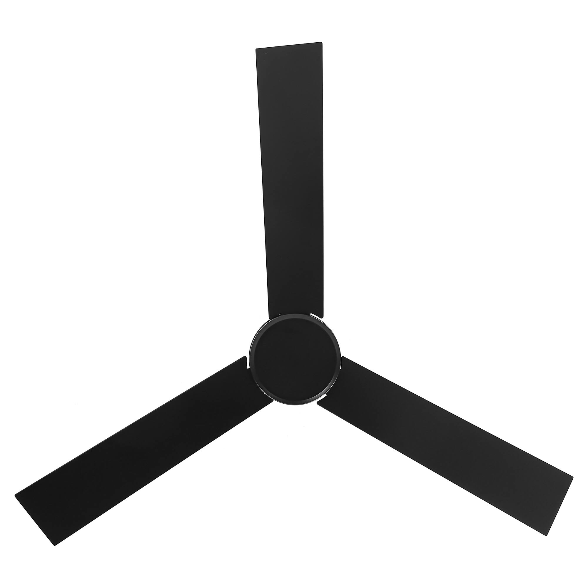 Alt View 2. Parrot Uncle - 52" Modern 6-Speed DC Ceiling Fan with Remote - Black.
