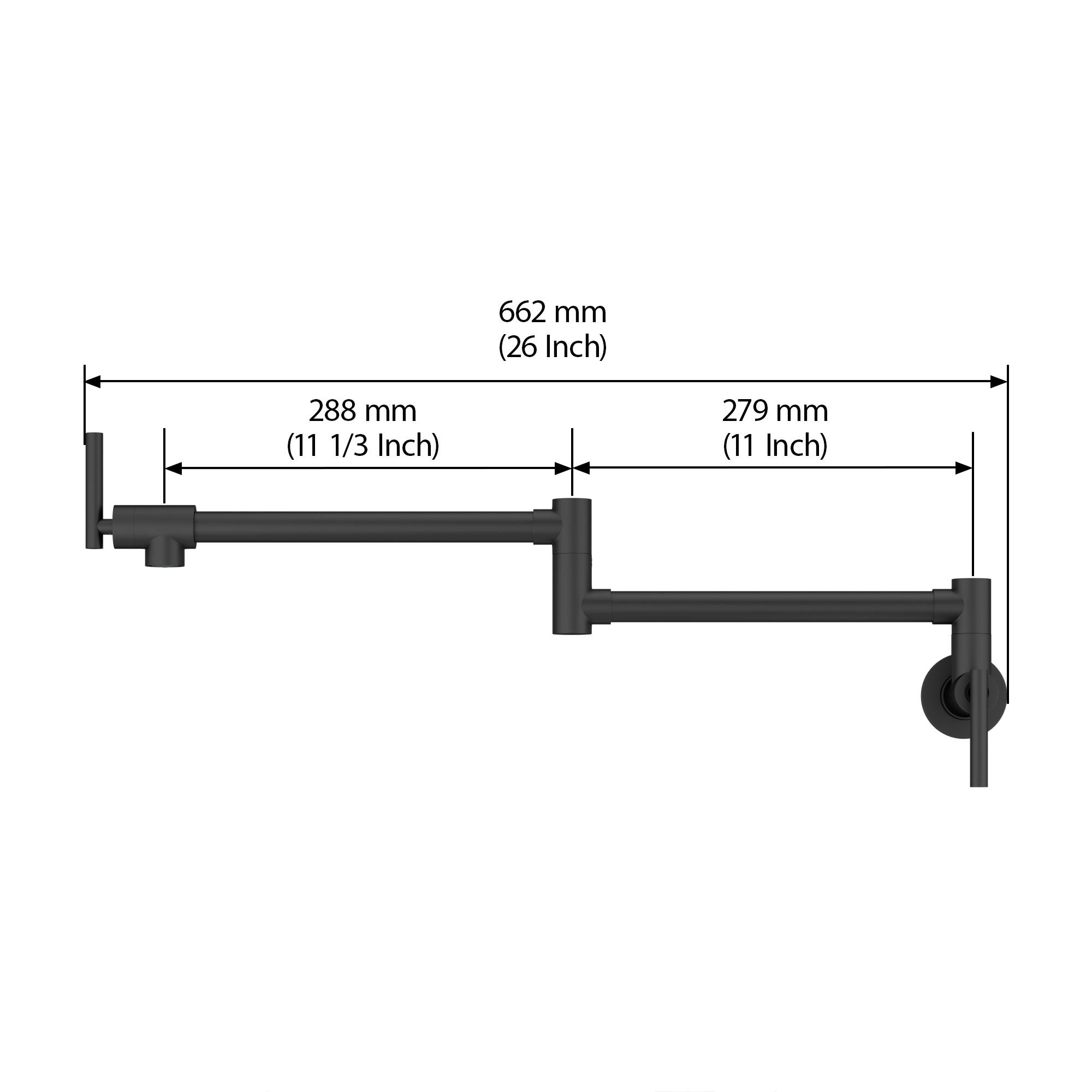 662 mm (26 Inch)  
288 mm (11 1/3 Inch)  
279 mm (11 Inch)