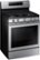 Angle. Samsung - Flex Duo 5.8 Cu. Ft. Self-Cleaning Freestanding Gas Convection Range - Stainless steel.