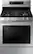 Front. Samsung - Flex Duo 5.8 Cu. Ft. Self-Cleaning Freestanding Gas Convection Range - Stainless steel.
