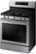 Left. Samsung - Flex Duo 5.8 Cu. Ft. Self-Cleaning Freestanding Gas Convection Range - Stainless steel.
