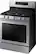 Left. Samsung - Flex Duo 5.8 Cu. Ft. Self-Cleaning Freestanding Gas Convection Range - Stainless steel.