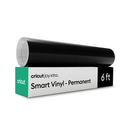 Cricut - Joy Xtra Smart Vinyl - Permanent, 9.5 in x 6 ft (1) - Black