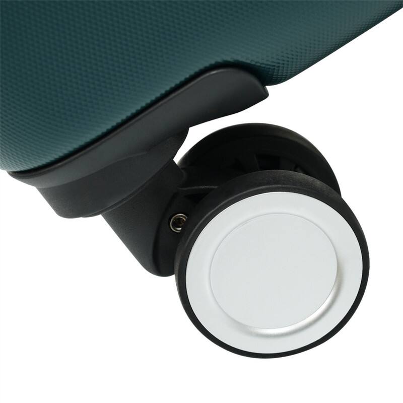 Alt View 8. HTUTWOO - Hardshell Luggage Sets 3 Piece-Double Spinner Wheels Suitcase with Handle Password Lock,Lightweight 20"+24"+28" Luggages - Dark Green.