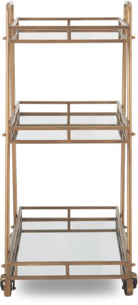 Alt View 9. Adore Decor - Adore Decor Addison Bar Cart, Antique Gold - Antique Gold.