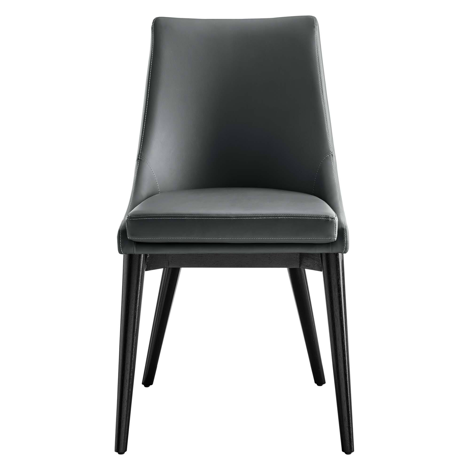 Alt View 1. Modway - Viscount Vegan Leather Dining Chair by Modway - Gray.