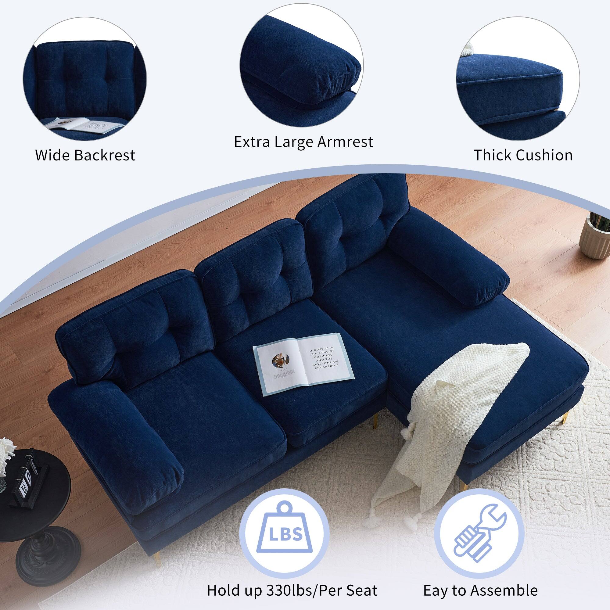 - Wide Backrest
- Extra Large Armrest
- Thick Cushion
- Hold up 330lbs/Per Seat
- Easy to Assemble