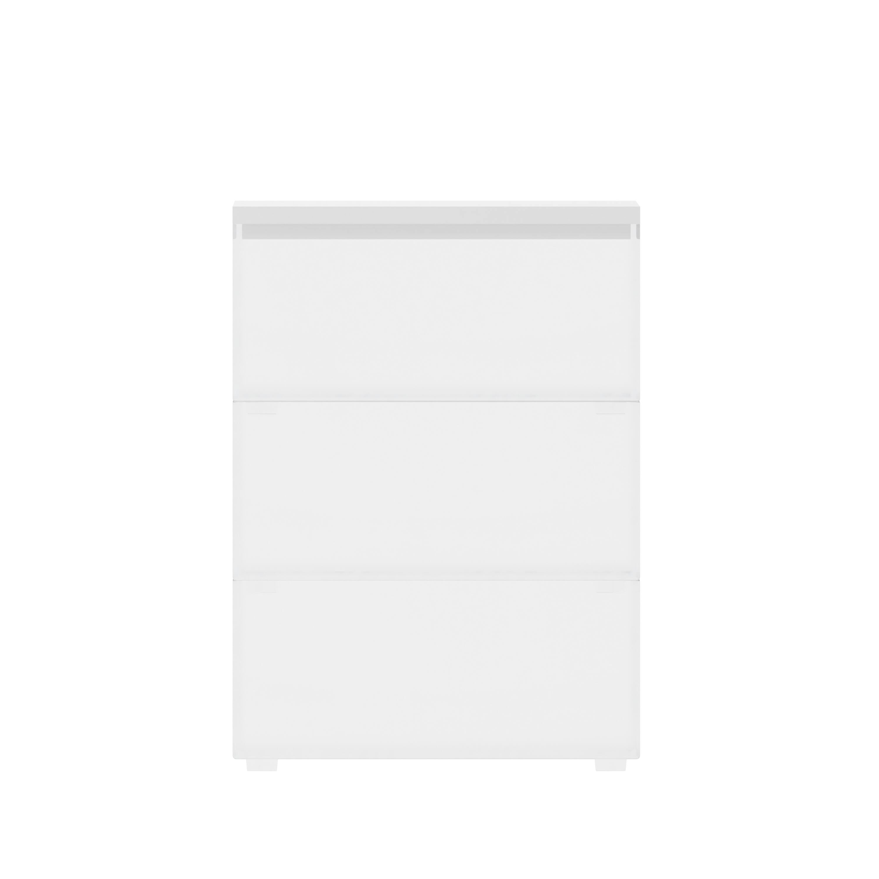 Alt View 17. Martha Stewart - Brody Premium Clear Plastic Storage Bins MDF Lid - 7.5"x3" - Clear/White.