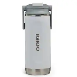 Igloo - 16 oz. Flip ‘n’ Sip Tumbler - White