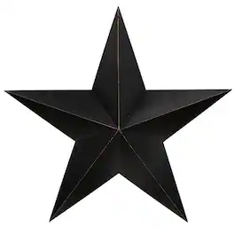 BreeBe - Antique Barn Star 24" - Black