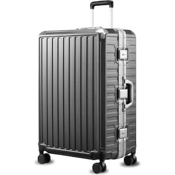 LUGGEX 28 Inch Checked Luggage Zipperless Aluminum Frame PC LUGGEX 28 Inch Checked Luggage Zipperless Aluminum Frame PC