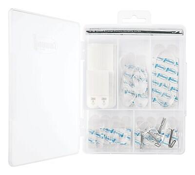 Alt View 1. Command - Command Assorted Hook Kit, Clear, 53/Pack (17232-ES) - Clear.
