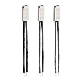 Unique Bargains - 3pcs KSD9700 Thermostat 85C Normally Close N.C Temperature Switch 250V 10A Thermal Protector Metal - Black