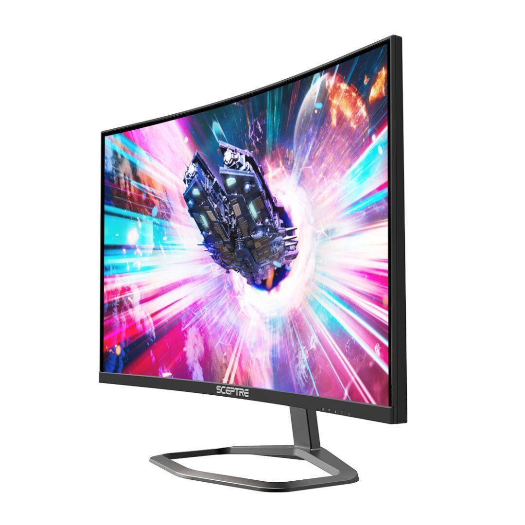 Back. Spectra - Sceptre 27" Curved Gaming Monitor 240Hz, 1ms, 99% sRGB, DisplayPort, HDMI, Built-in Speakers, Black (C275B-FWT240) - Black.
