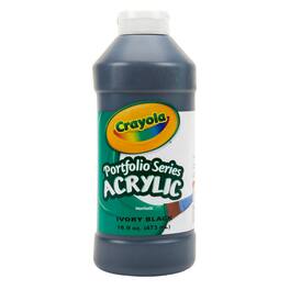 Crayola - Portfolio Series Acrylic Paint 16 oz. Ivory Black