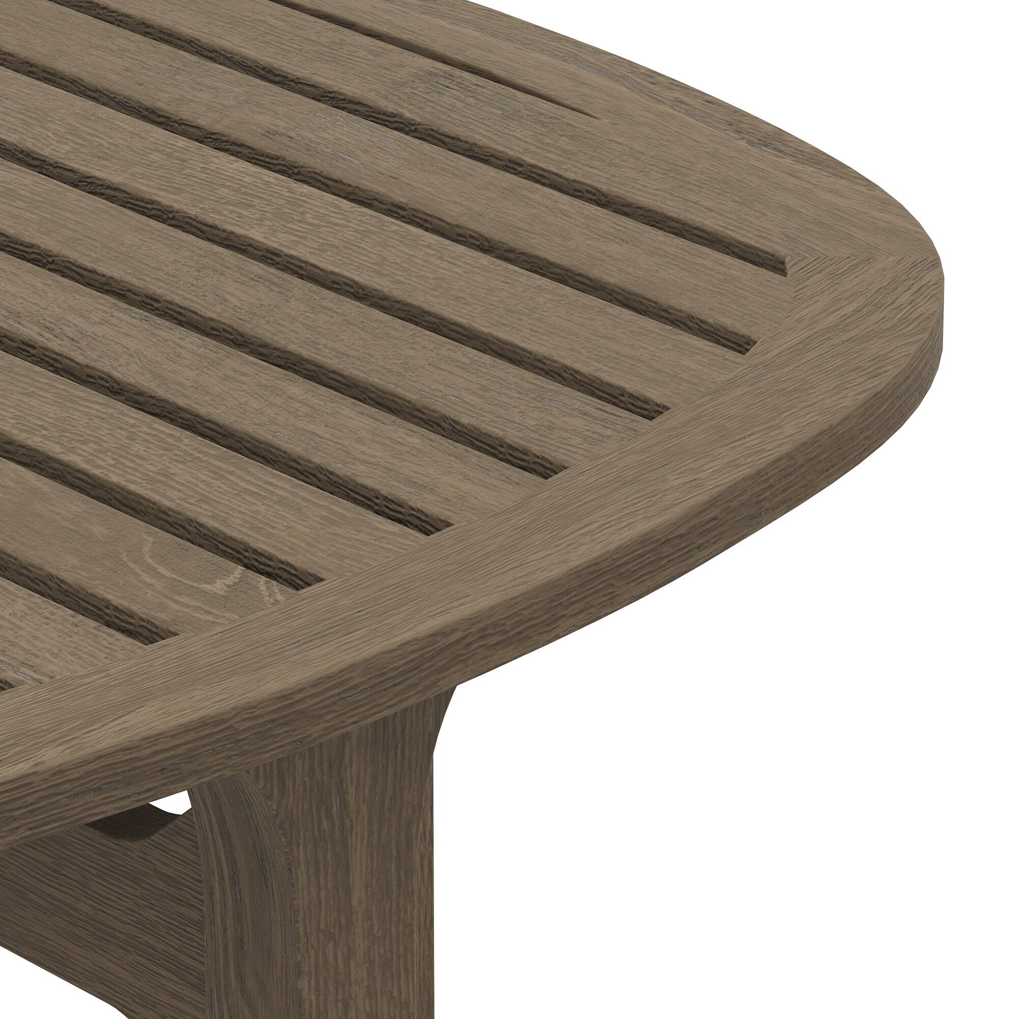 Alt View 4. Modway - Saratoga Square Outdoor Patio Teak Wood Side Table by Modway - Weathered Gray.