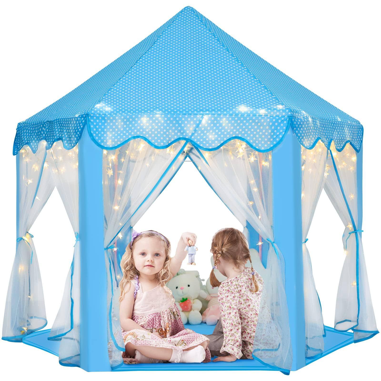 04 Blue Tent with Little Star Lights